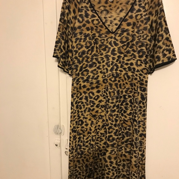 ❌SOLD❌ 1980s leopard print dress - Picture 4 of 4